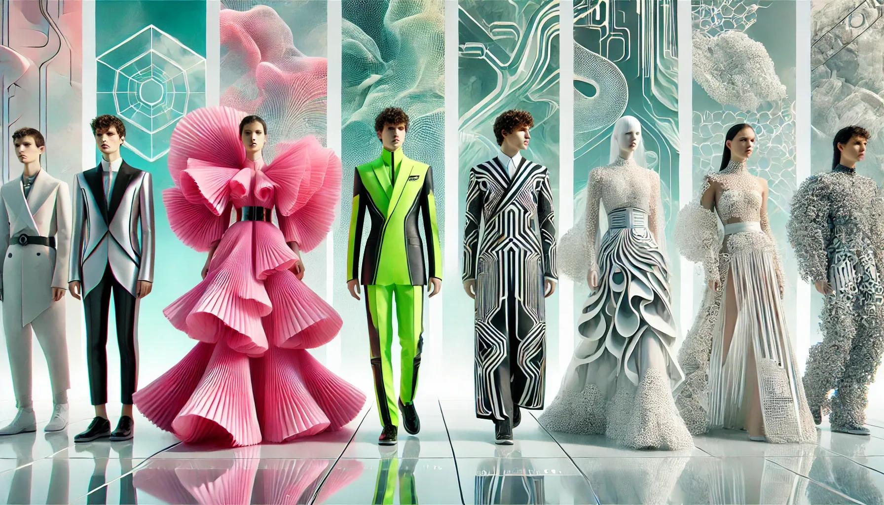 AI-generated image of models in 