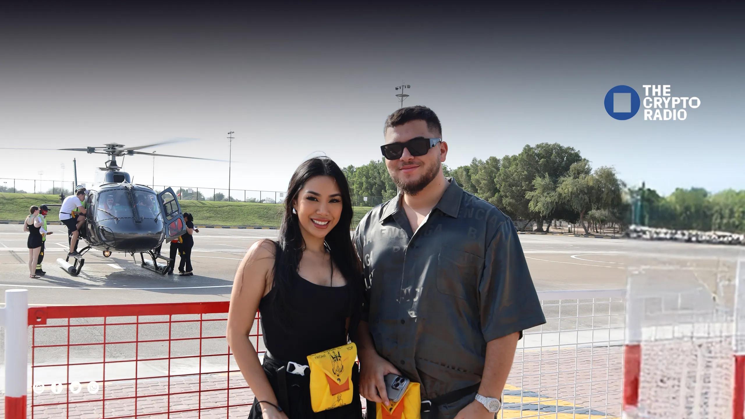 Just before takeoff in Dubai, Jaluce brings The Crypto Radio's Aya de Quiroz behind the scenes of his crypto life