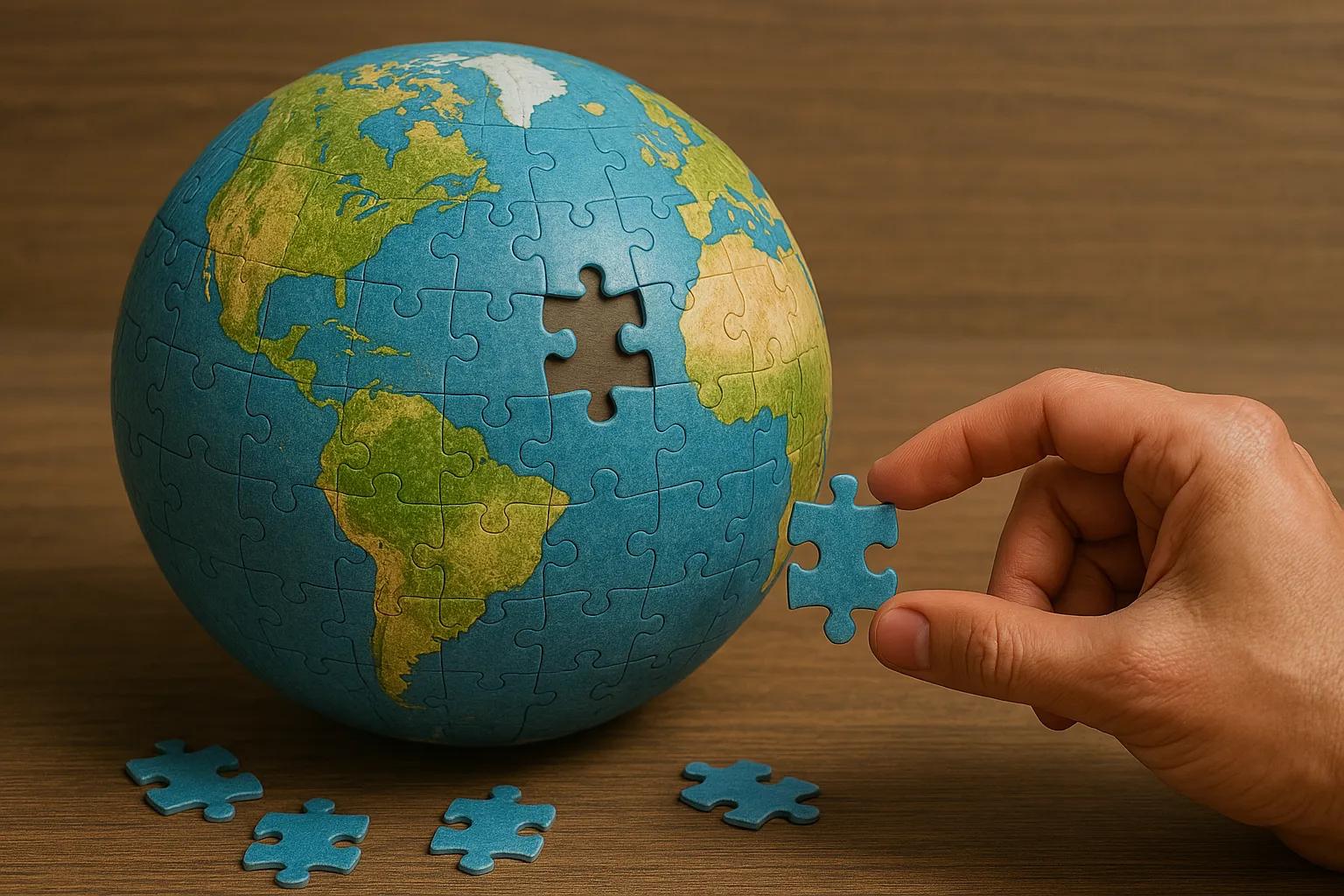 Just like a jigsaw forming a globe, web3 is uniting people through decentralized control and digital ownership.
