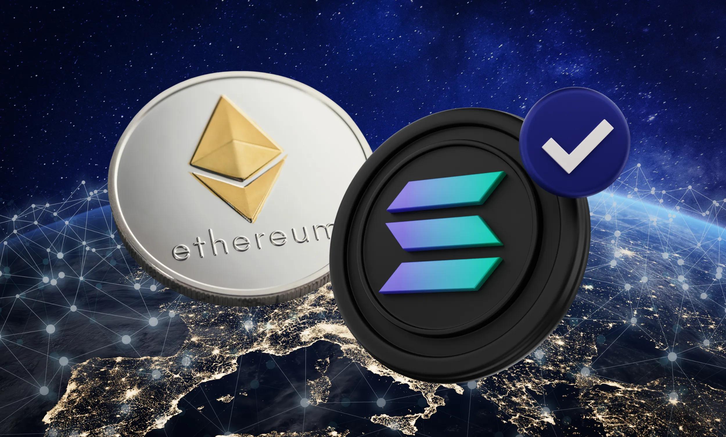 Alternative cryptocurrencies and blockchains Ethereum and Solana