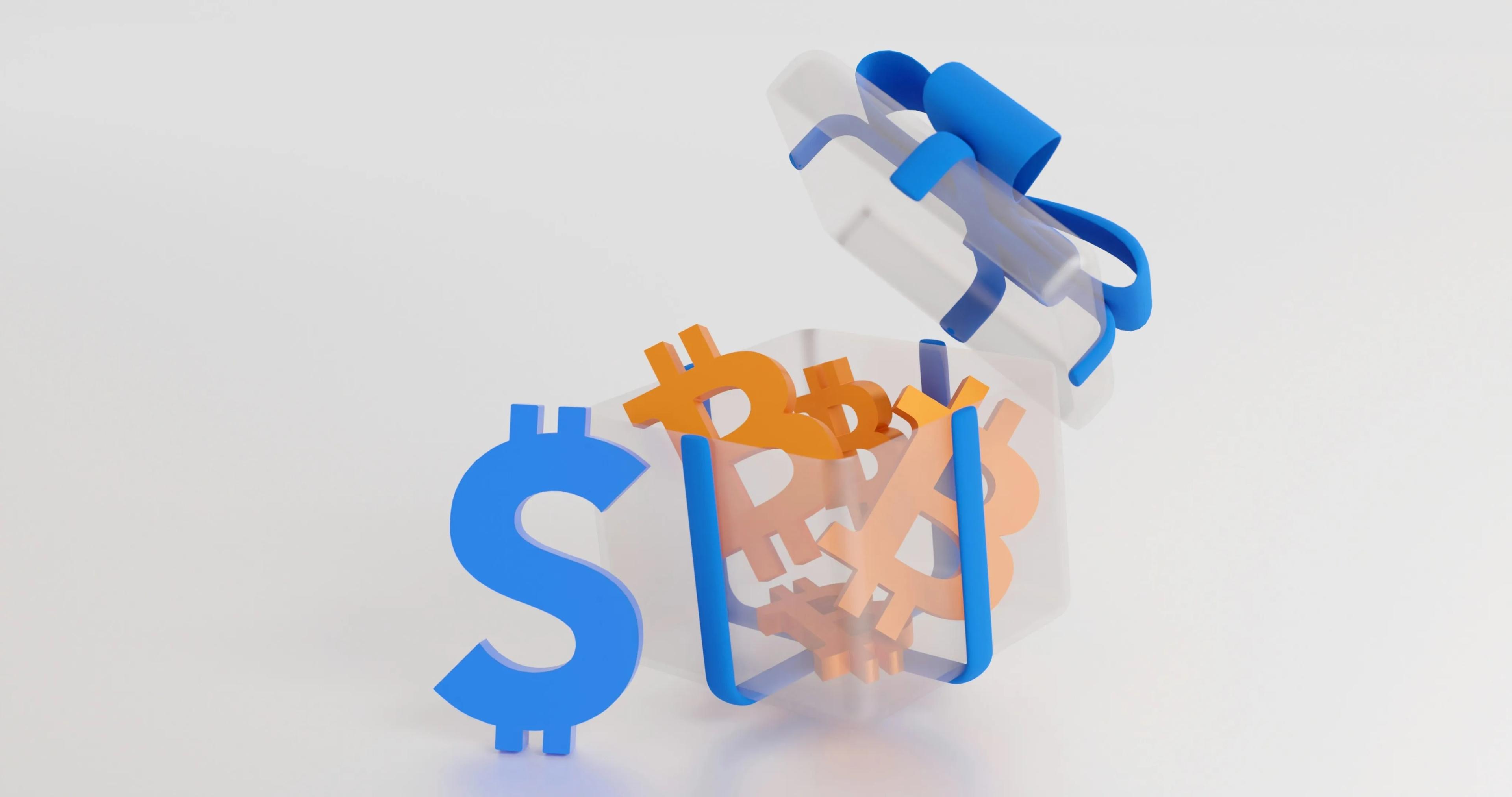 Bitcoin and other cryptocurrency logos