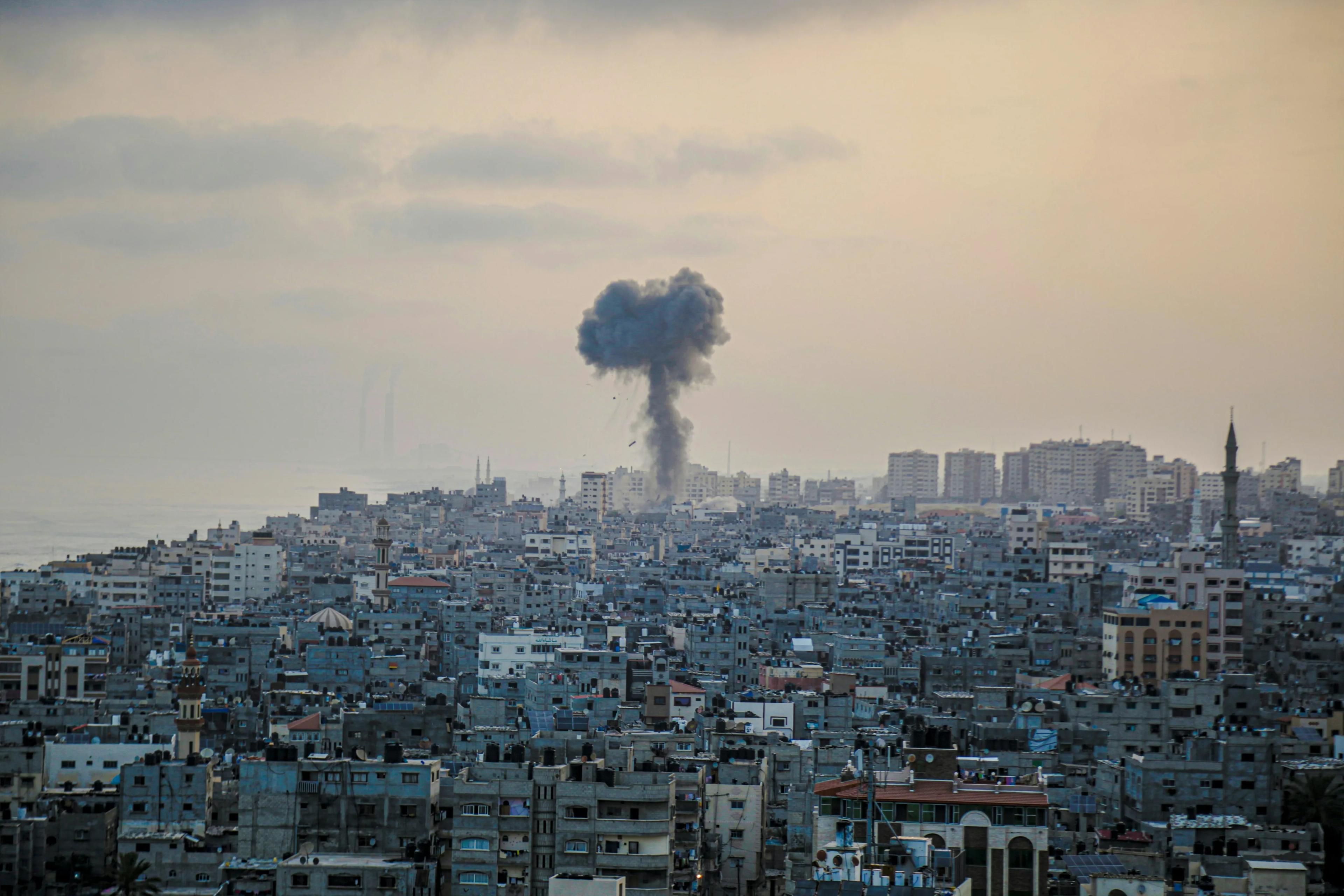 Image of Gaza's destroyed buildings amidst war