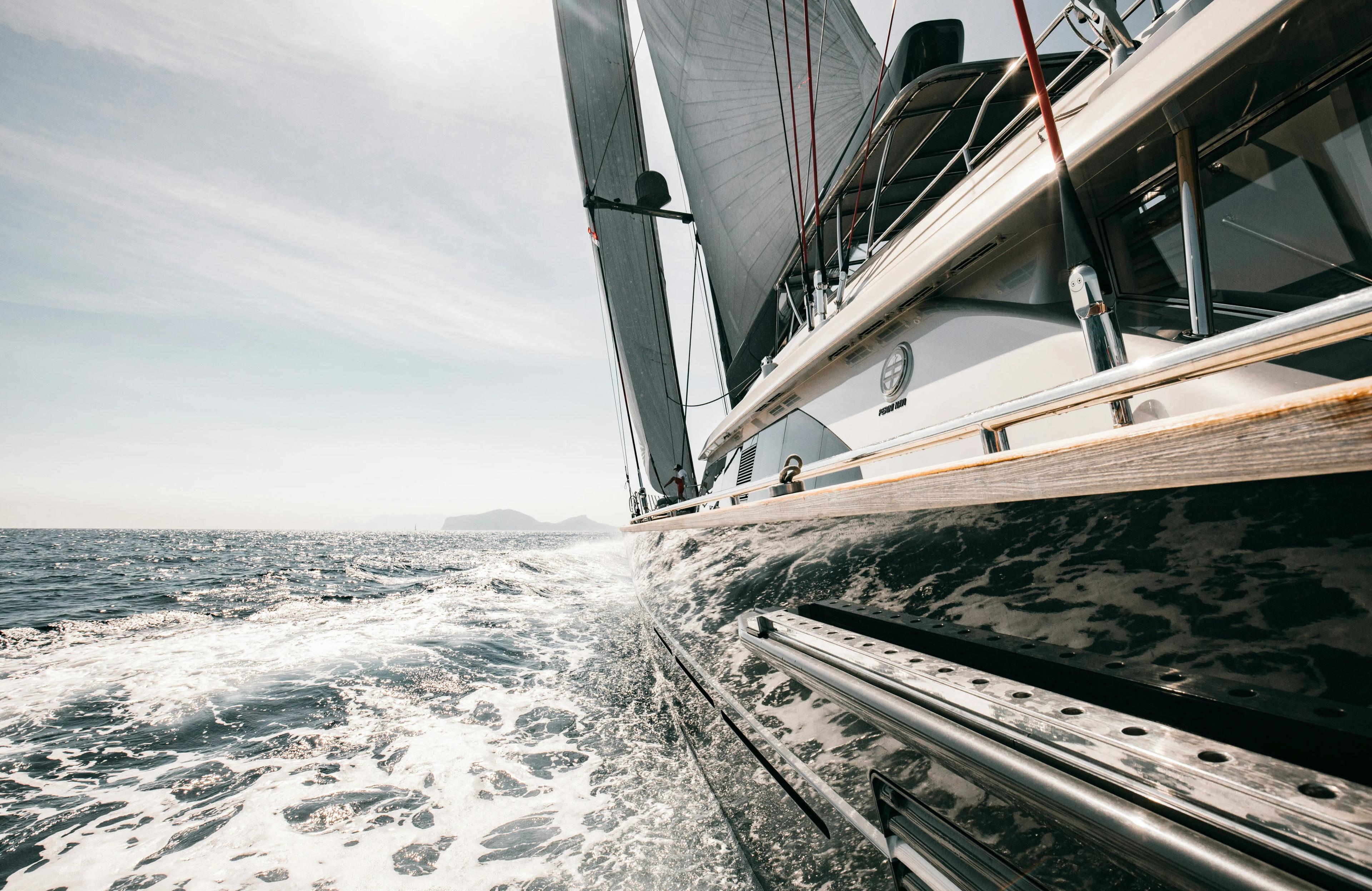 Yacht at sea