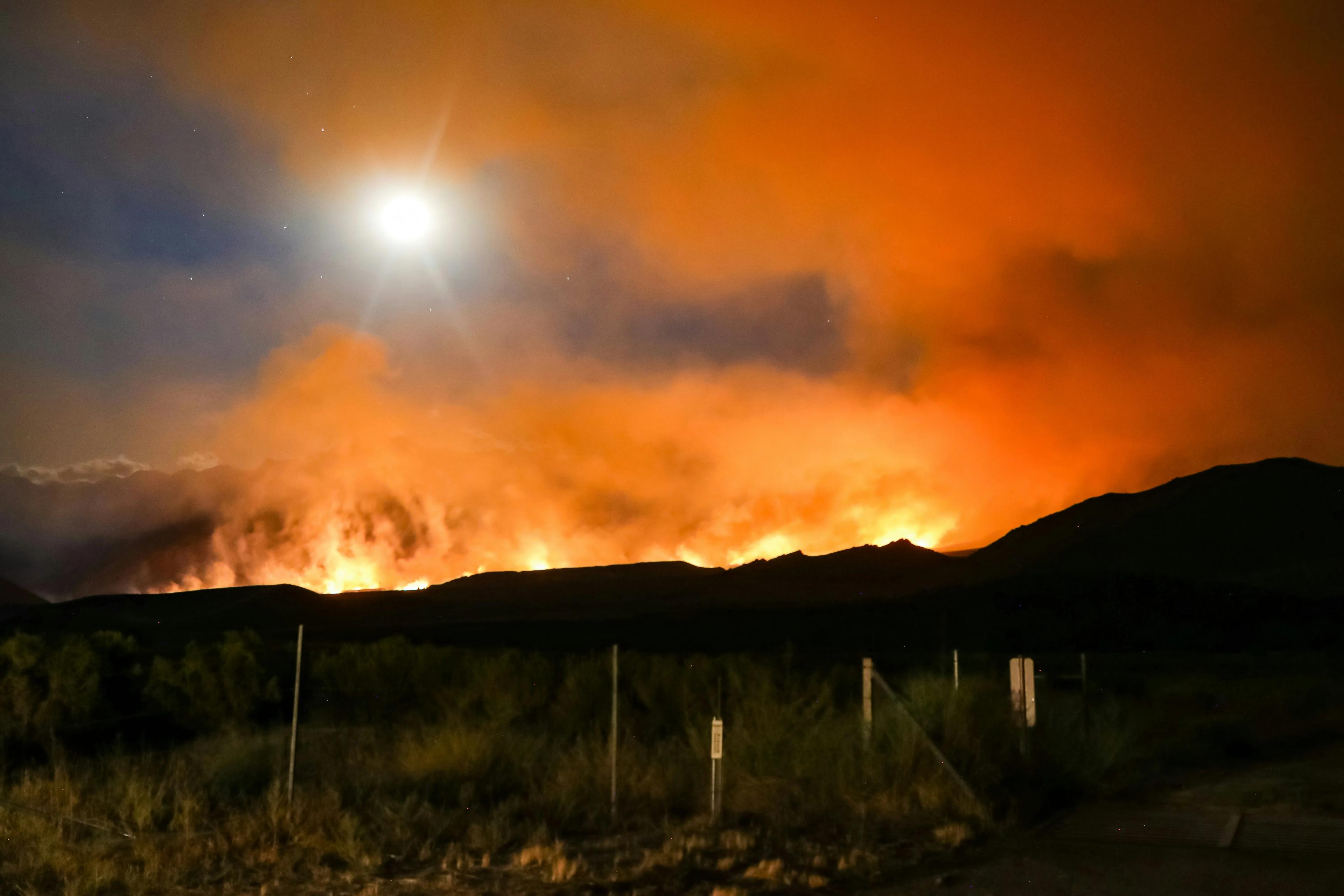 A past California wildfire
