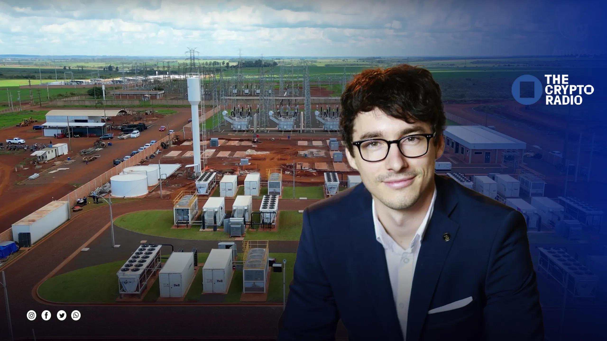 Dusan Matuska’s AmityAge in front of its Paraguay Bitcoin mining operation