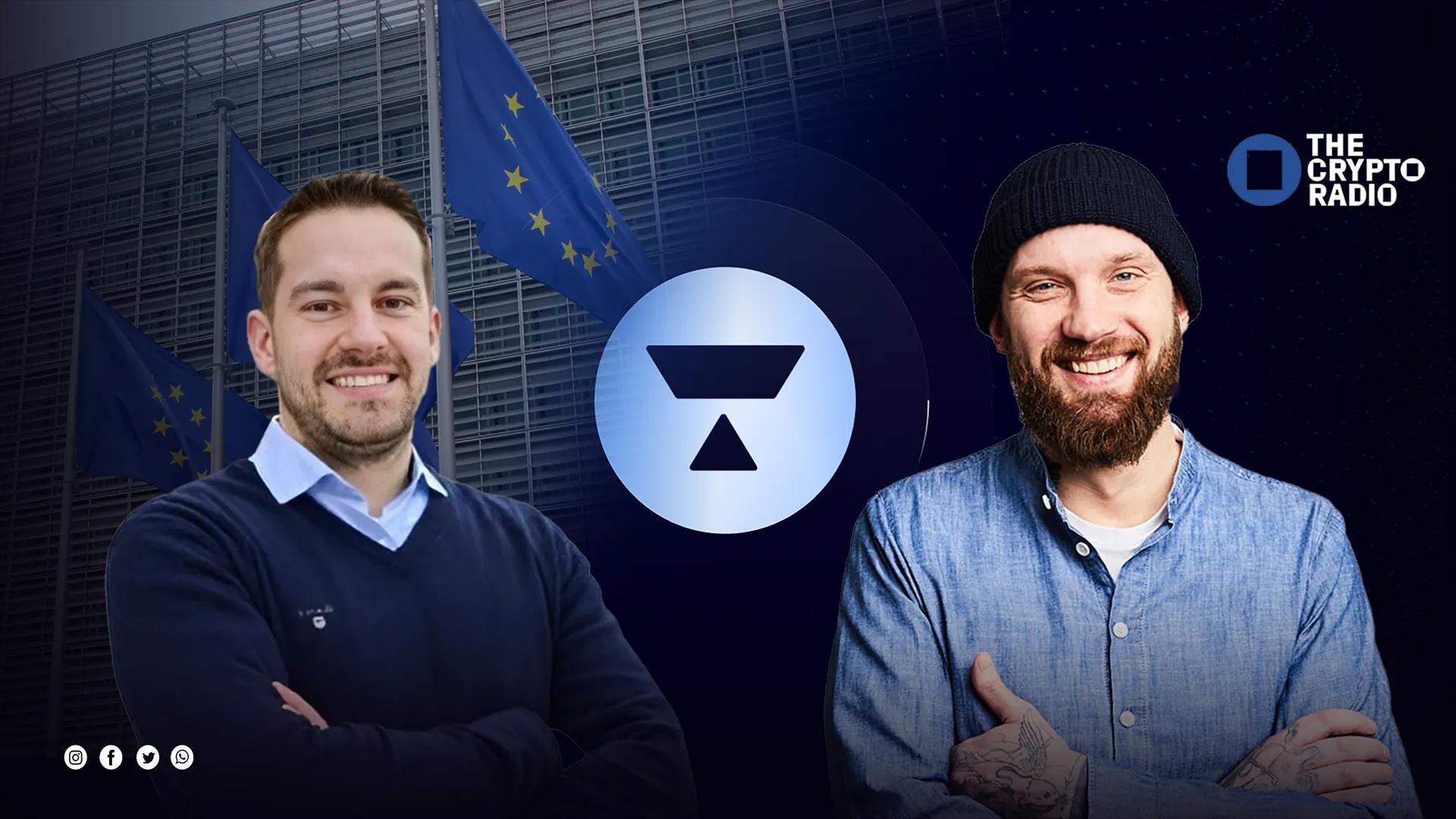 tokenforge Co-founder and CEO, Moritz Stumpf; and CMO, Joko Weykopf
