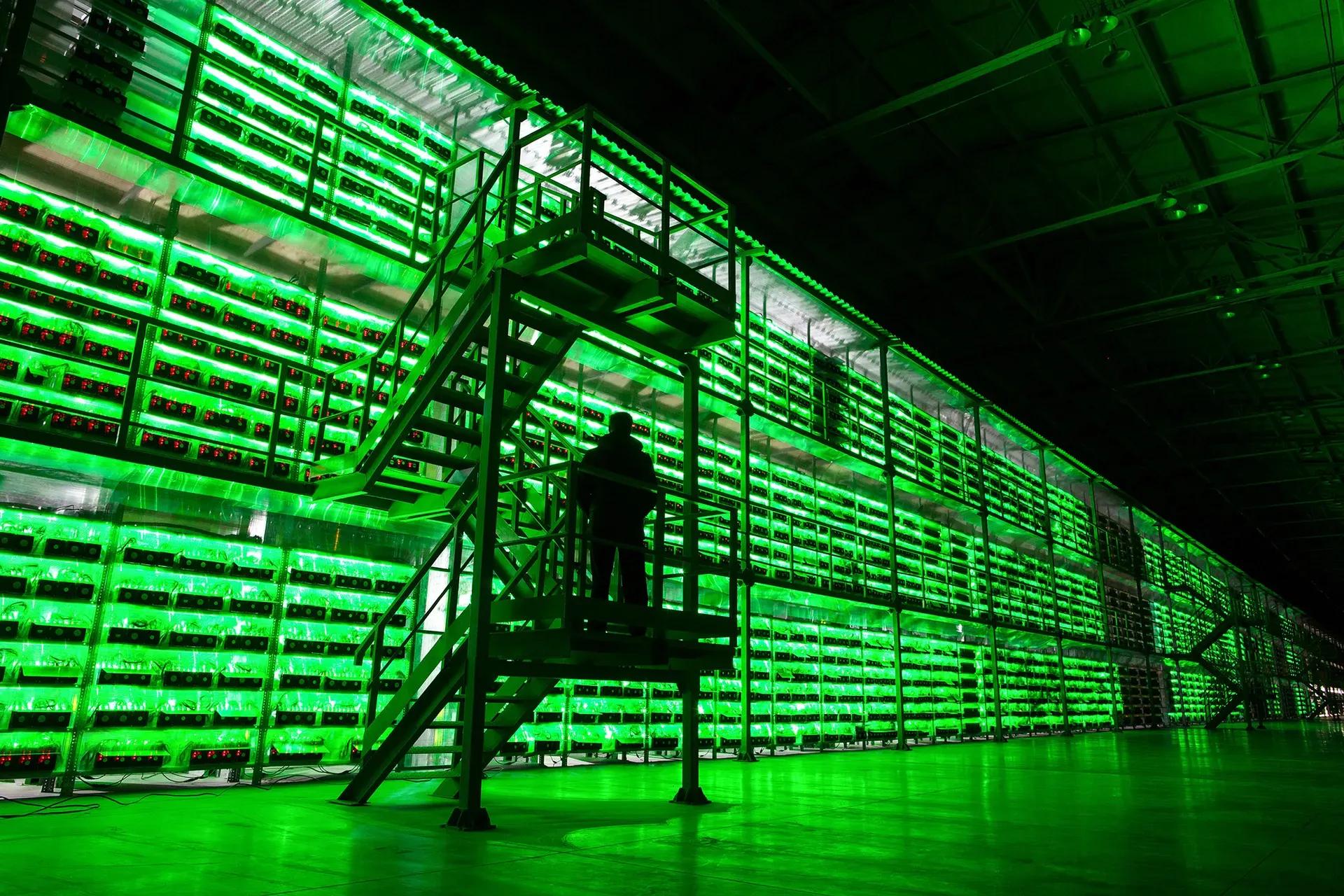 Large-scale Bitcoin BTC mining operations