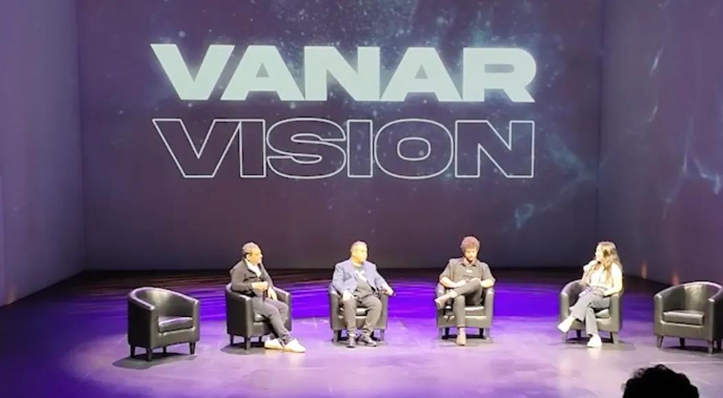 Vanar Vision 2025 panel with Subhabrata Banerjee, Google Cloud; Jawad Ashraf, Vanar; Matthias Mandiau, Inflectiv; and Alnura Belyalova, Input Global